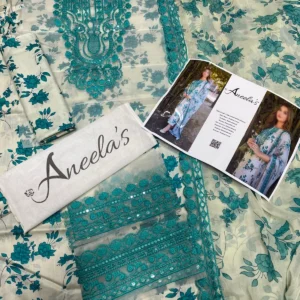 Lawn, Luxury, New Arrivals, Unstitched ANEELA’S Fancy Lawn Embroider